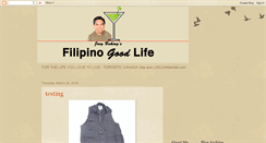 Desktop Screenshot of filipinogoodlife.com